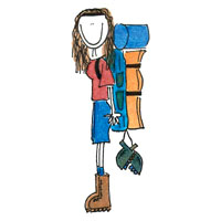 backpacker girl