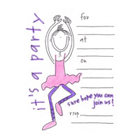 ballet dancer invite