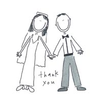 bride and groom thank you
