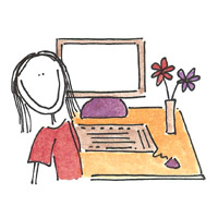 computer whiz girl
