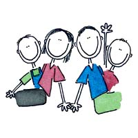 family of four w 2 boys