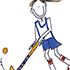 field hockey girl