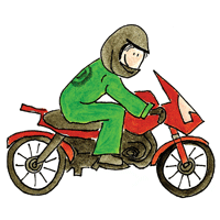 motorcycle dude