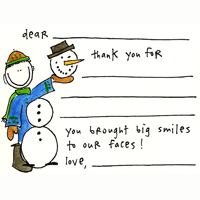 snowman boy fill-in