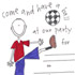 kickin` it boy invite